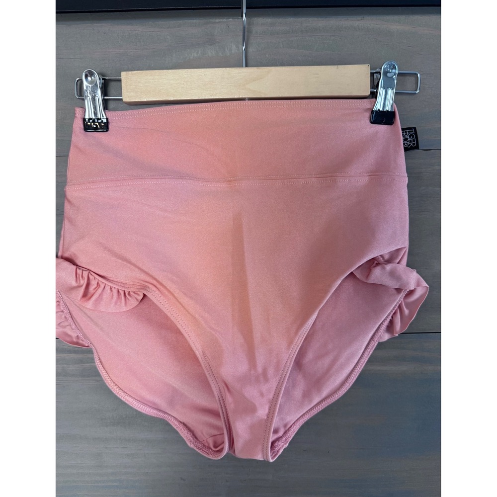 Tiger‎ Friday Radiance Filly Briefs Opal Pink High Waist Ruffle Dance Shorts Med